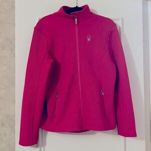 Spyder. cozy fitted fleece lined jacket size large/ petite